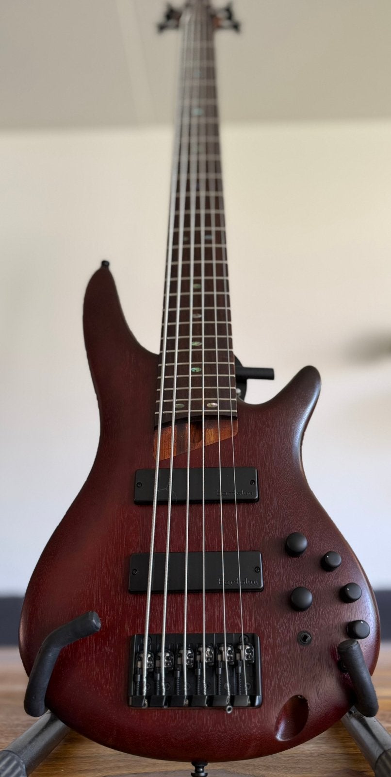 Ibanez SR506E 6-snarige basgitaar  - MB300C Hardcase, Muziek en Instrumenten, Snaarinstrumenten | Gitaren | Bas, Ophalen, Zo goed als nieuw