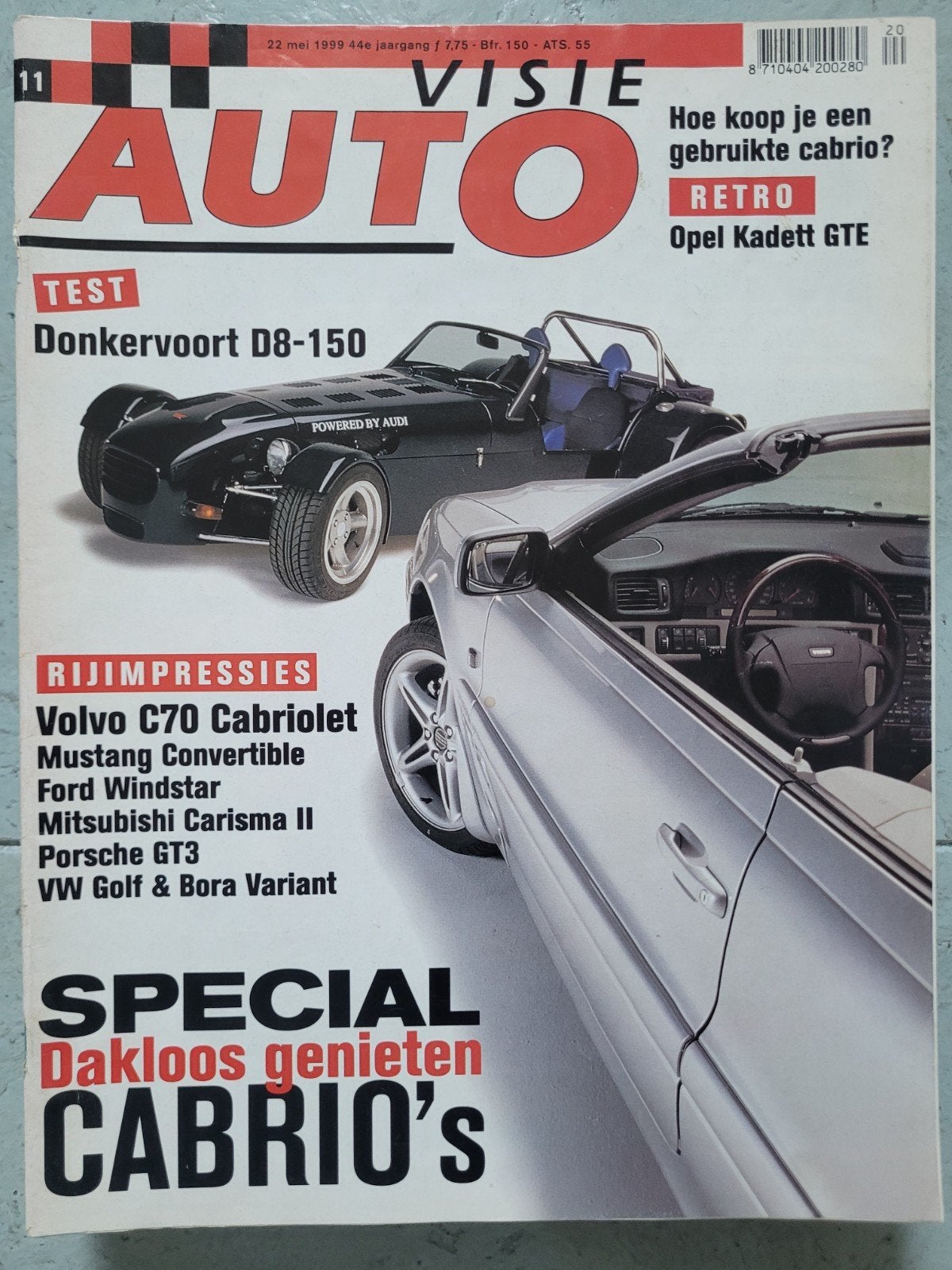 Autovisie nr 11 van 1999, Verzenden, 1:32 tot 1:50, Auto, Overige merken