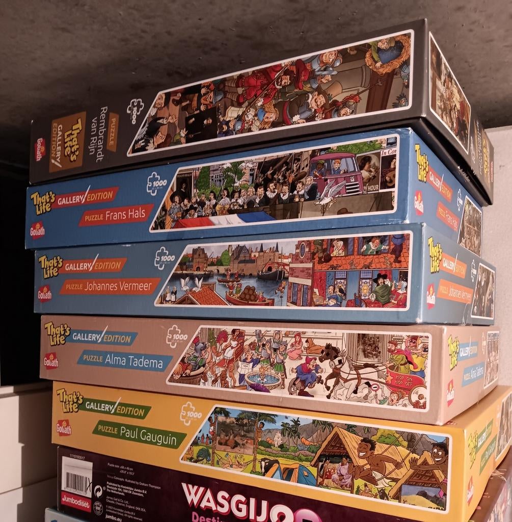 That's Life Beroemde Schilders Puzzels 1000 st., Hobby en Vrije tijd, Denksport en Puzzels, Ophalen of Verzenden