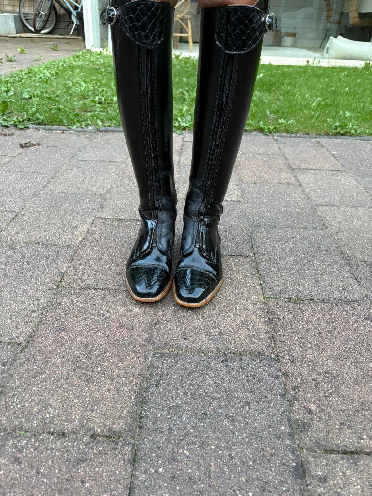 Derby zwarte laklaarzen mt 39, Dressuur, Ophalen of Verzenden, Zwart, Dames