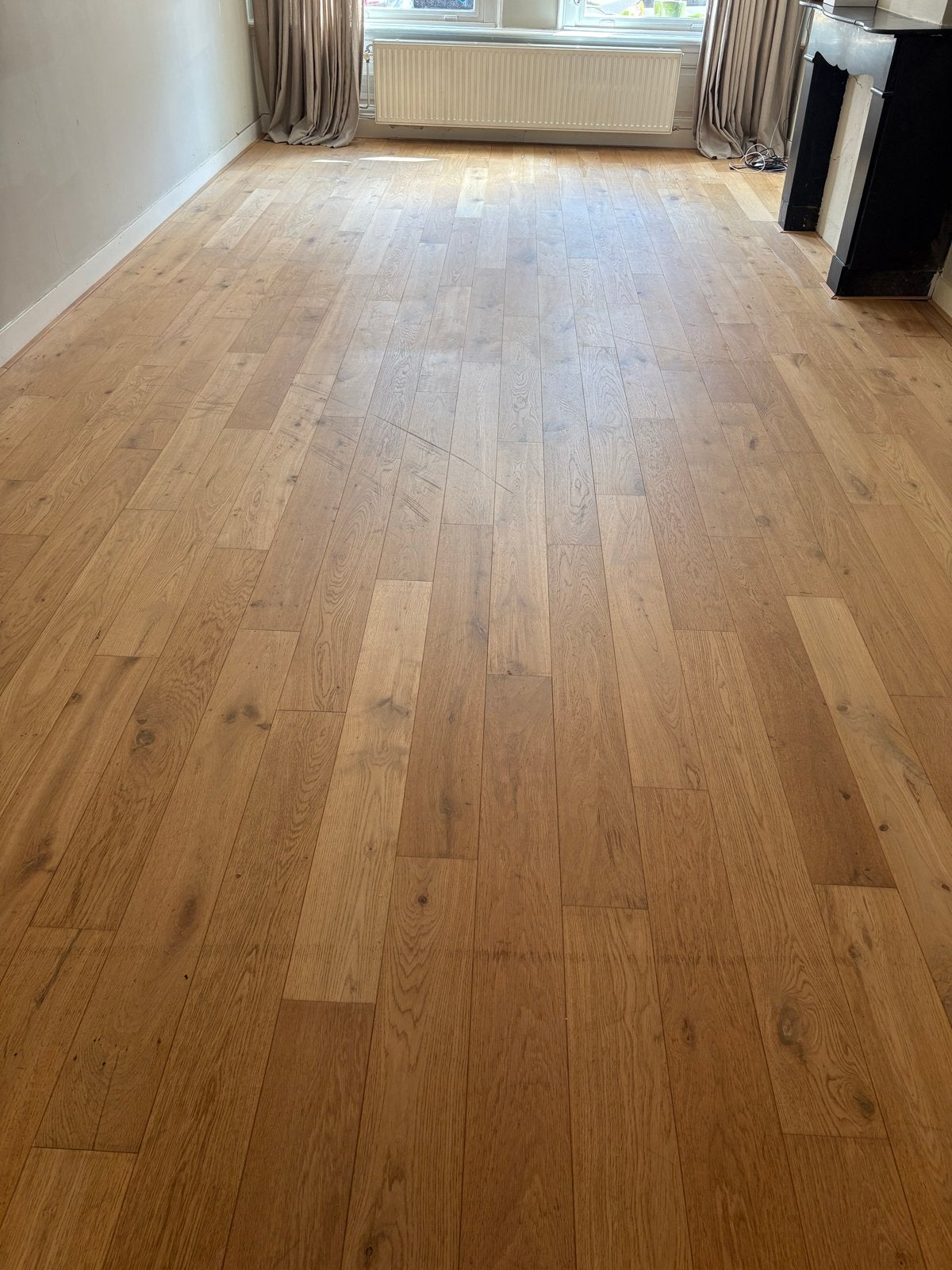 Houten lamel parketvloer (ca. 70m2) zelf uithalen, Doe-het-zelf en Verbouw, Vloerdelen en Plavuizen, Gebruikt, 10 m² of meer, 10 tot 30 cm