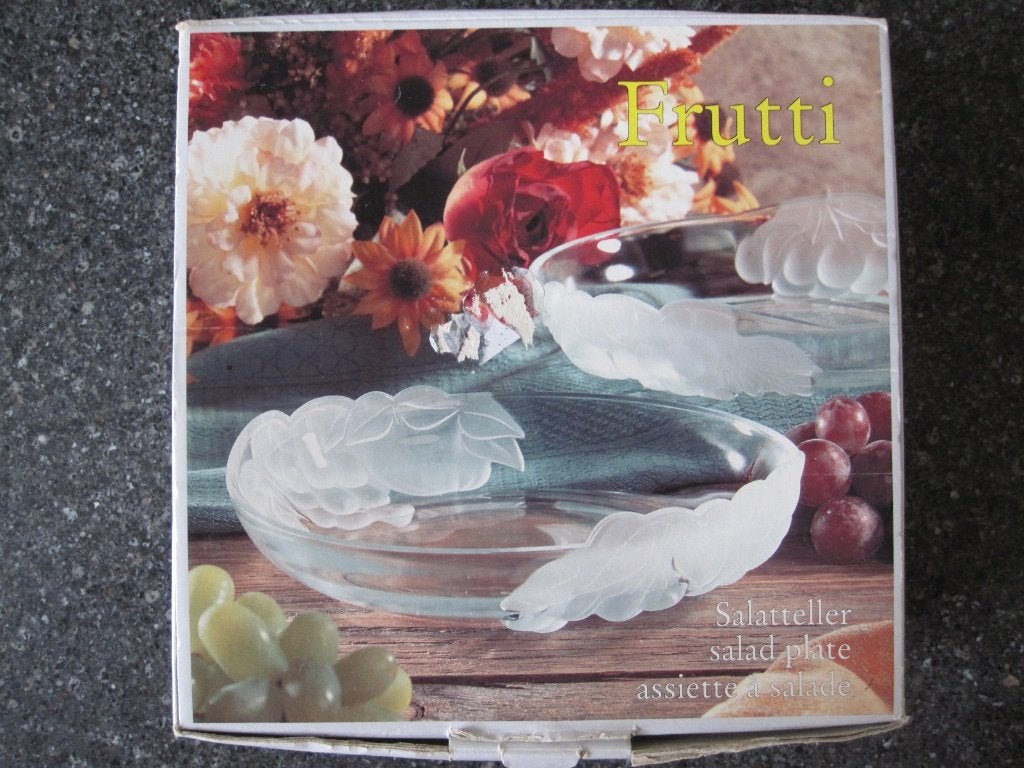 Fraaie Bohemia kristallen hapjes/salade schalen - nieuw, Antiek en Kunst, Ophalen of Verzenden