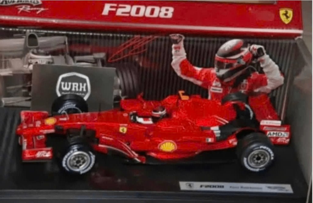 1:18 FERRARI F1 F2008 KIMI RAIKKONEN Hotwheels in doos WRH, Hobby en Vrije tijd, Verzenden, Zo goed als nieuw, Auto, Hot Wheels