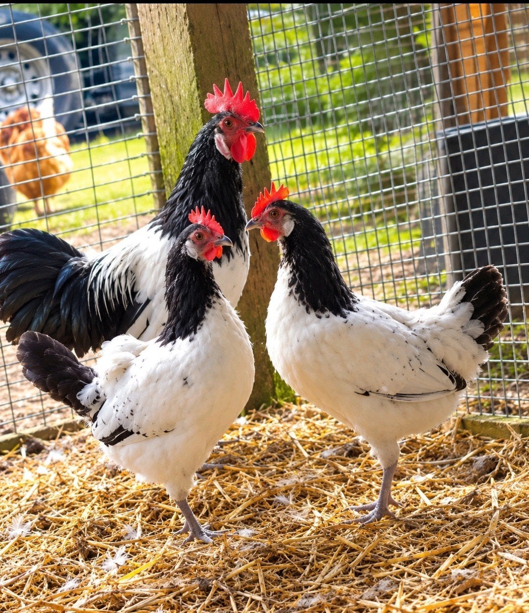 2 kippen 1 haan Lakenvelder kriel!, Dieren en Toebehoren