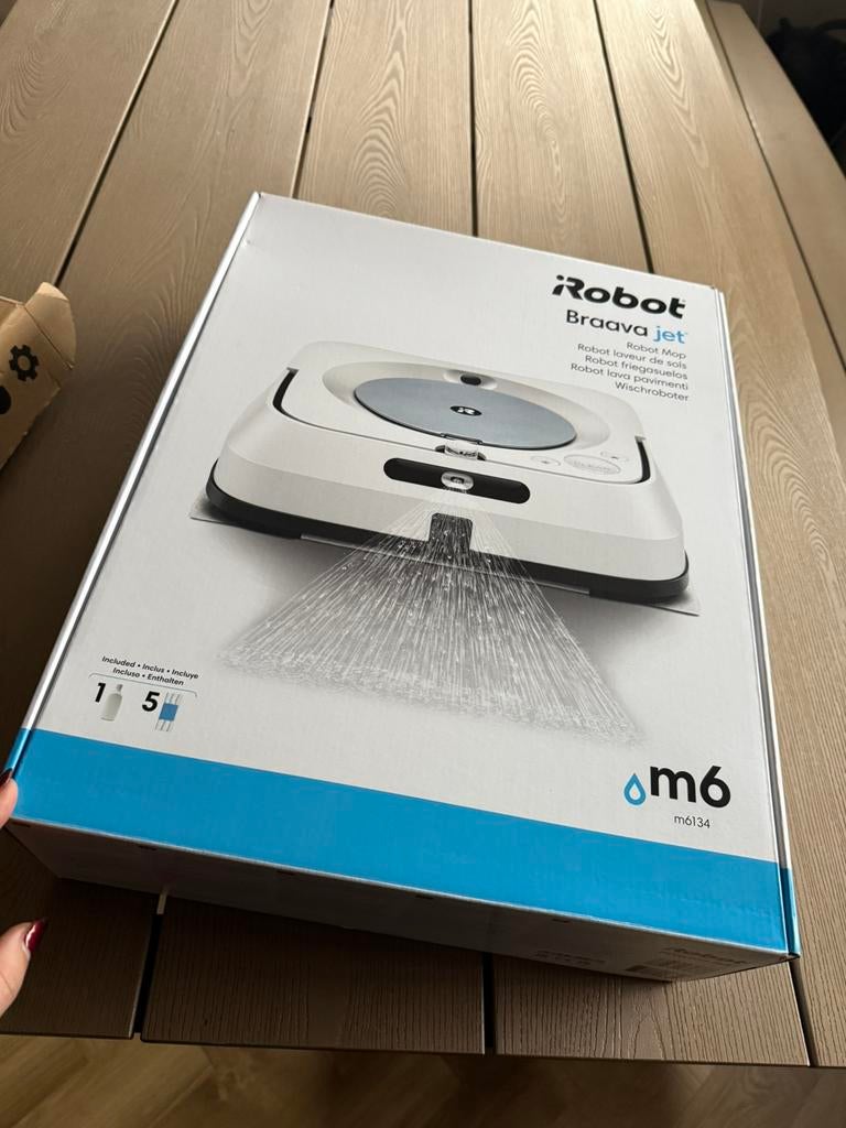 iRobot Braava Jet M6, Witgoed en Apparatuur, Stofzuigers, Ophalen of Verzenden, Zo goed als nieuw