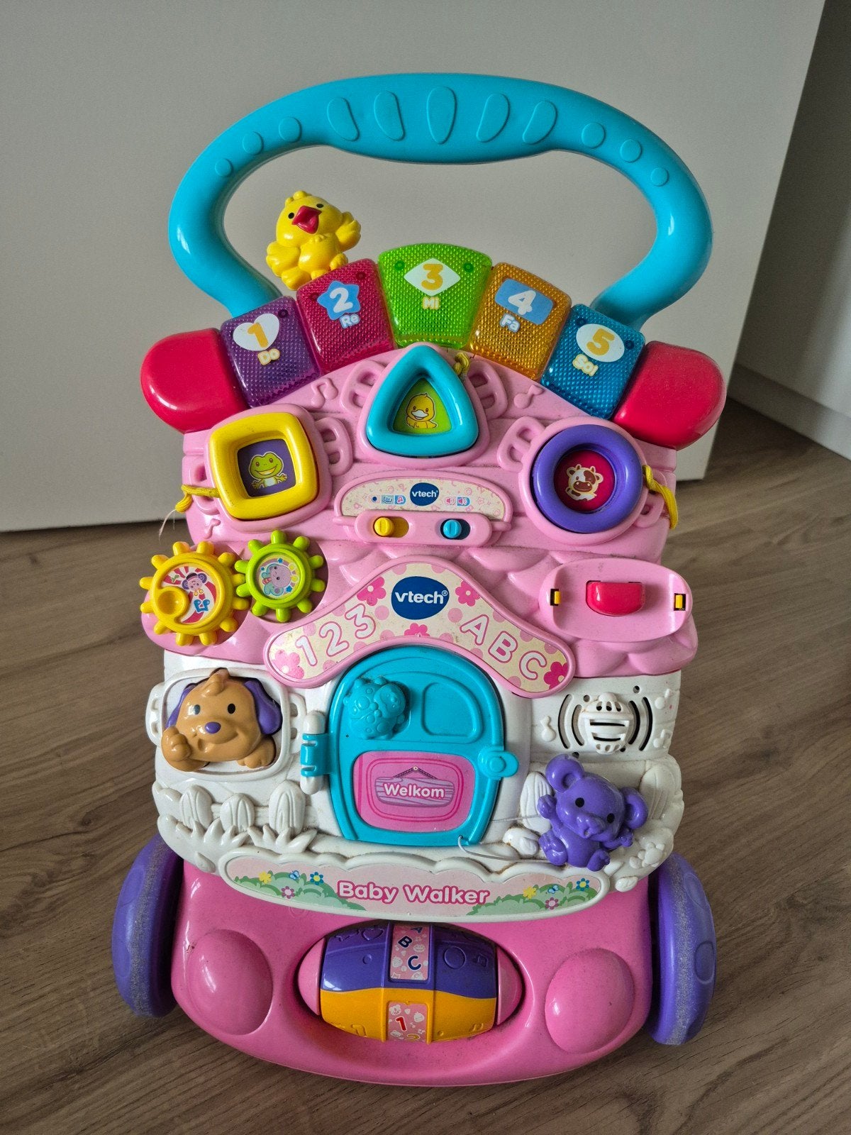 VTech Baby Walker Roze - Interactieve Loopwagen, Ophalen, Gebruikt, Overige typen, Met licht