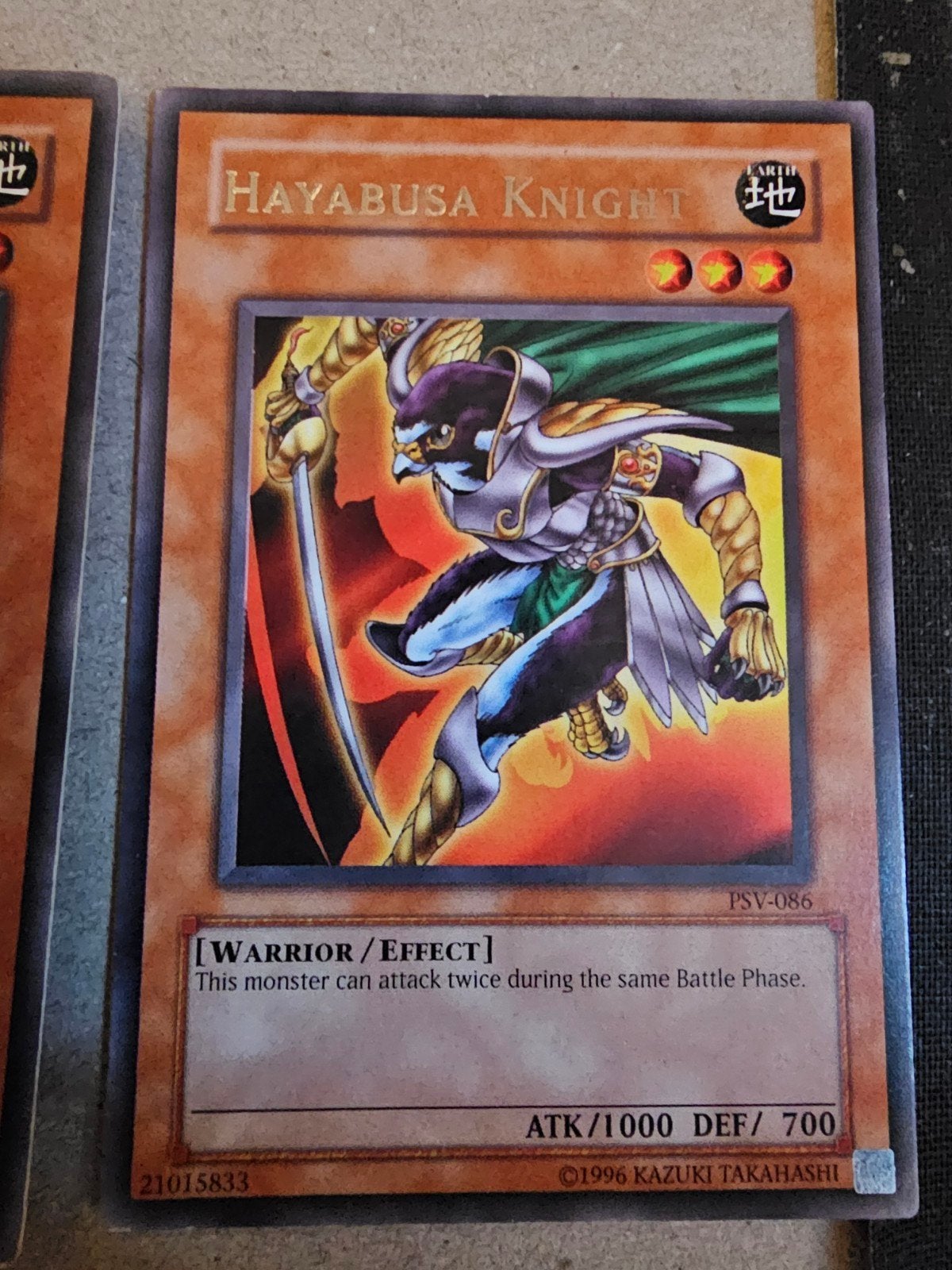 Yu-Gi-Oh! Hayabusa Knight PSV-086 Kaart, Verzenden, Zo goed als nieuw, Meerdere kaarten