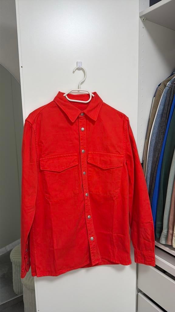 Heren overshirt van Zara maat s spijkerstof, Ophalen of Verzenden, Zo goed als nieuw, Rood