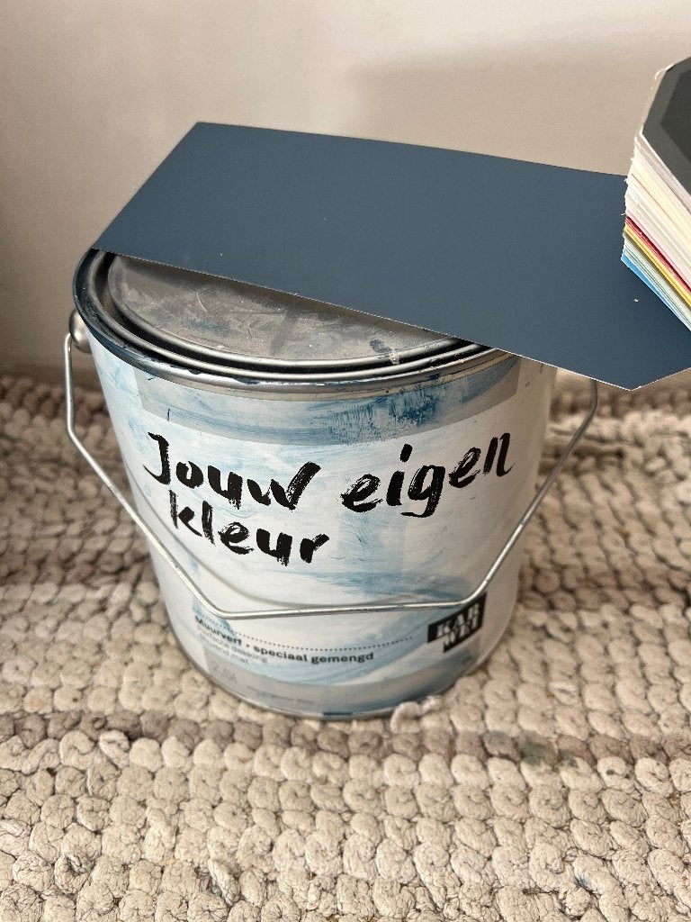 Verf blauw muurverf, prachtige blauwe kleur, Doe-het-zelf en Verbouw, Verf, Beits en Lak, Blauw, Ophalen of Verzenden, Minder dan 5 liter