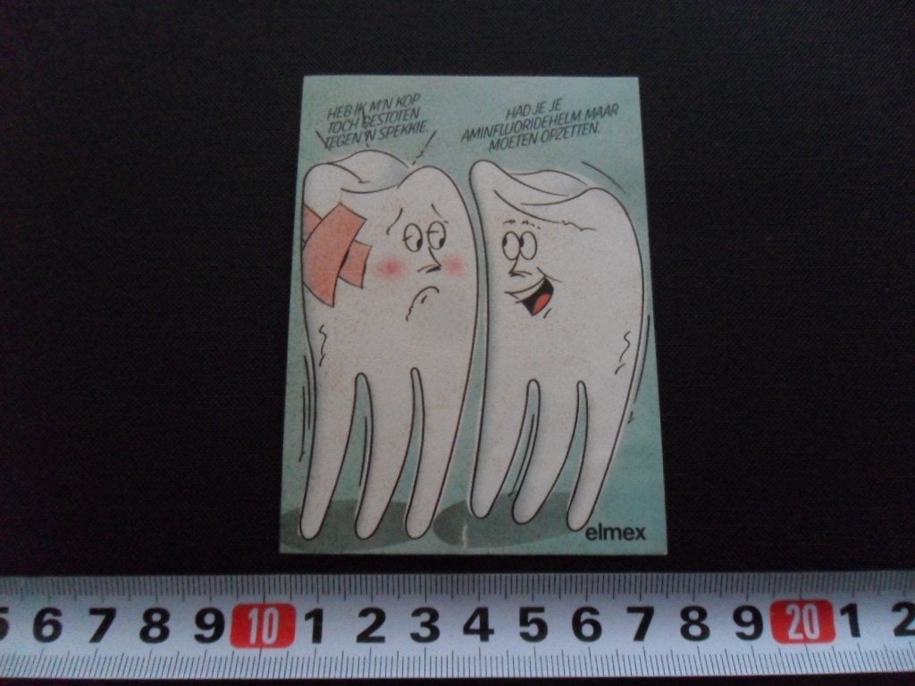 sticker ELMEX Zorg goed voor je gebit, Ophalen of Verzenden, Zo goed als nieuw