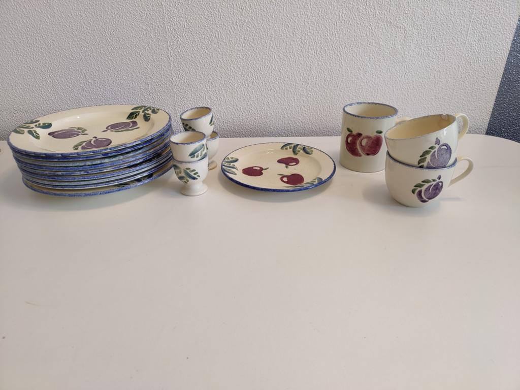 Origineel Poole Pottery England Servies Set - Fruitmotief, Antiek en Kunst, Antiek | Servies los, Ophalen