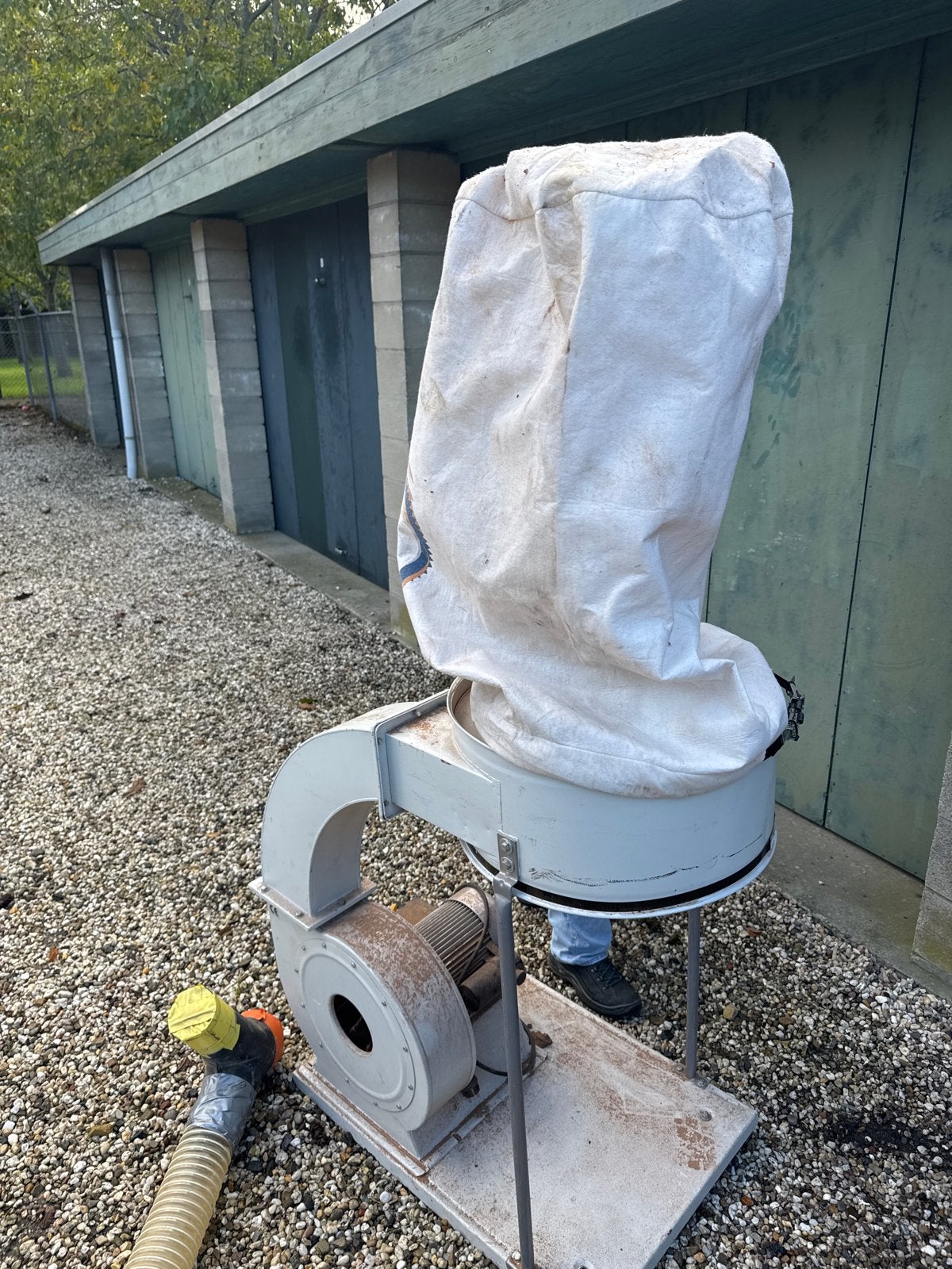 Industriële afzuiger/ventilator met stoffilter, Ophalen, Gebruikt, Ventilator en Afzuiger