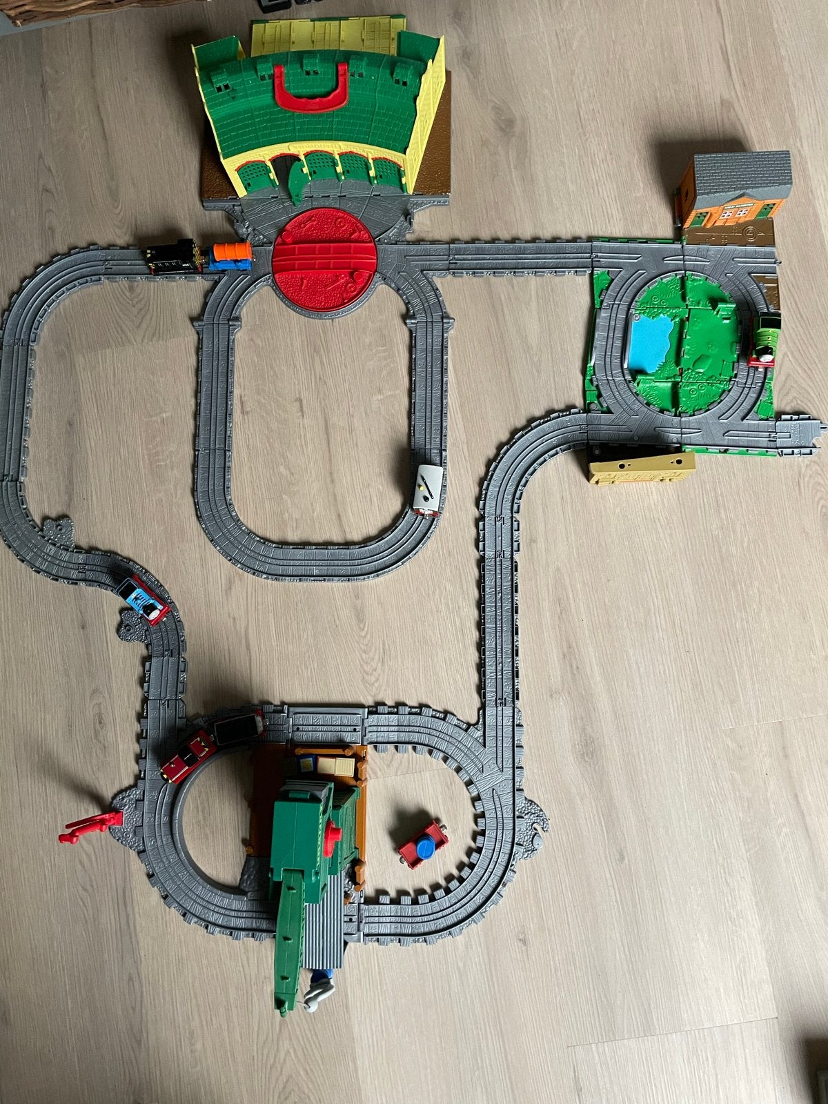 Thomas & Friends Take-n-Play Mega Tidmouth Treinbaan, Ophalen of Verzenden, Gebruikt