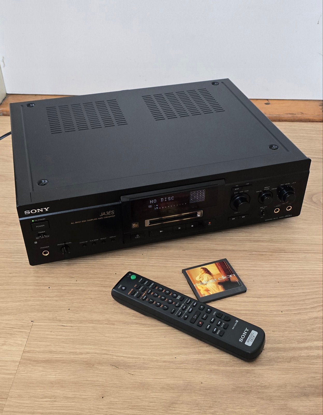 Sony MDS-JA3ES Minidisc Recorder met Afstandsbediening, Ophalen of Verzenden
