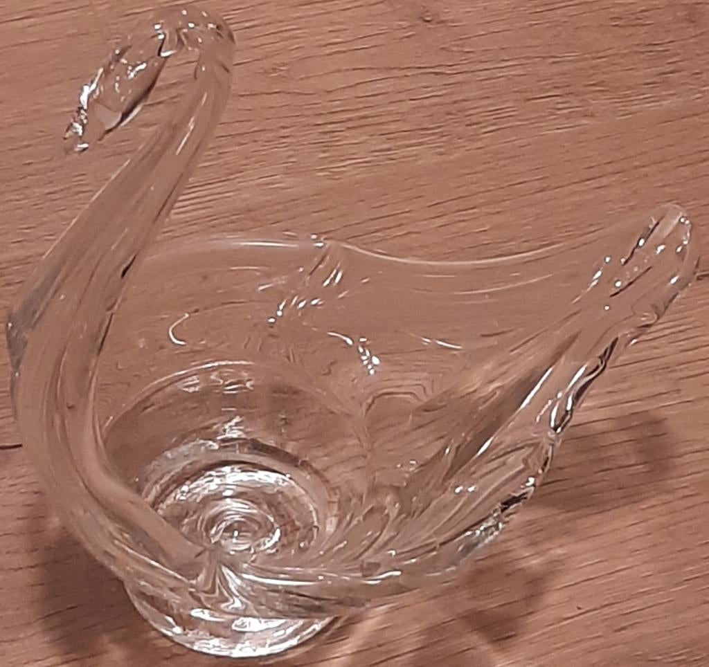 🦢Preloved: Mondgeblazen glazen zwaan - Gedetailleerd🏷️€14-, Antiek en Kunst, Ophalen of Verzenden