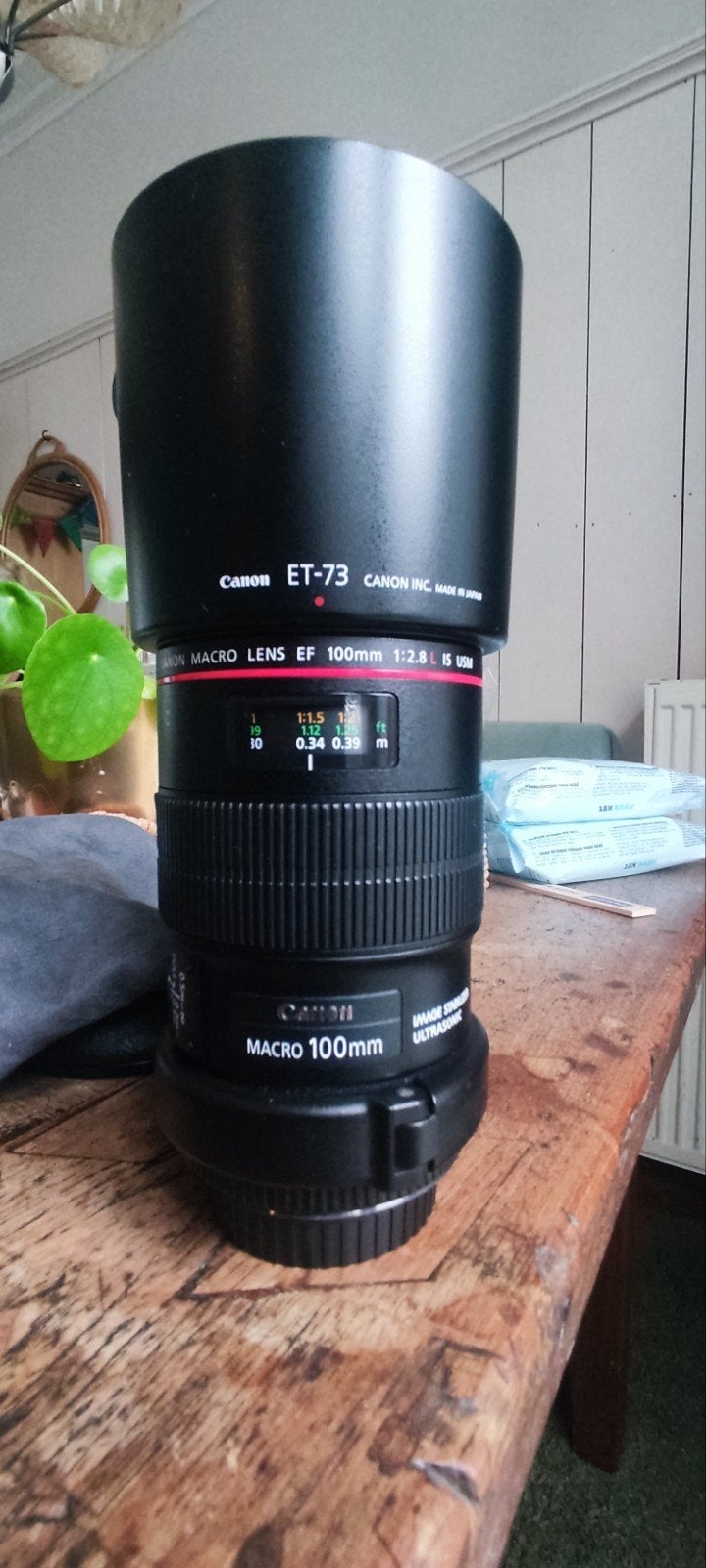Canon EF 100MM 2.8 L IS Macro, Ophalen, Autofocus, Canon, Zo goed als nieuw