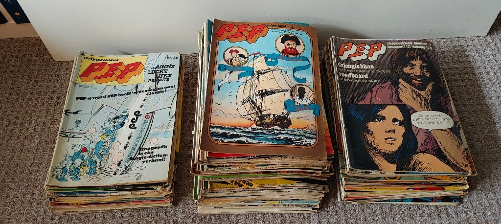 eppo en pep. 240+ strips, Boeken, Meerdere comics, Ophalen, Gelezen, Europa