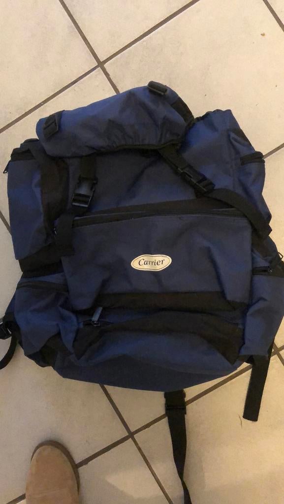 Carrier Blauwe rugzak nieuw., Overige merken, 40 cm of meer, Ophalen of Verzenden, Zo goed als nieuw