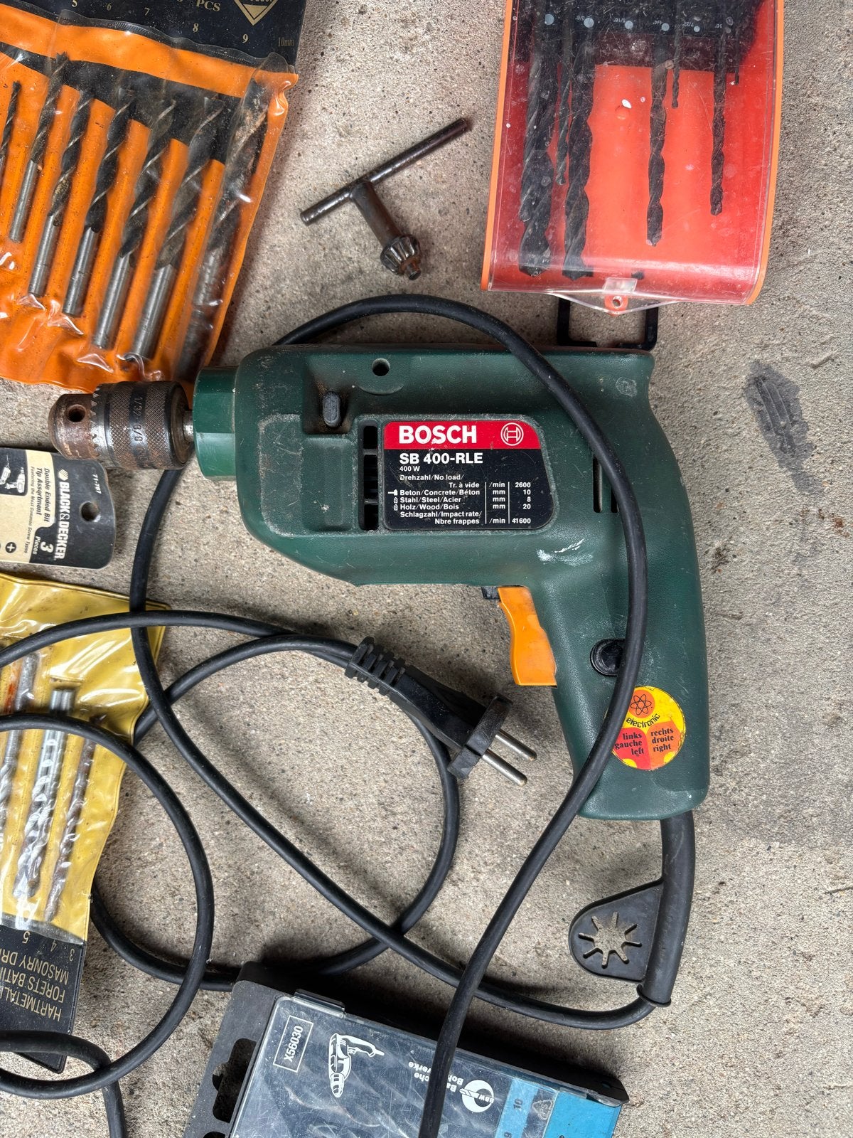 Bosch SB 400-RLE Klopboormachine met boren, Gebruikt, Minder dan 400 watt, Klopboormechanisme, Ophalen