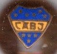 C.A.B.J. email op koper sport knoopsgat speld ( Y_018 ), Verzenden, Zo goed als nieuw, Sport, Speldje of Pin
