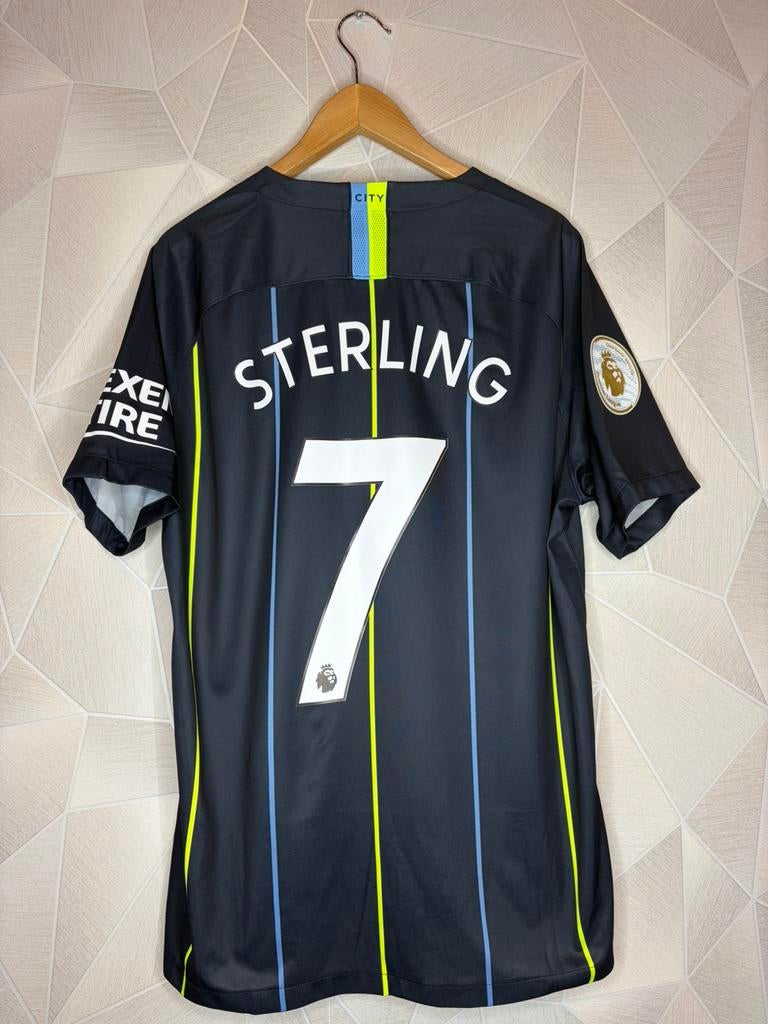 Manchester City Uit 2018/2019 Sterling, Sport en Fitness, Voetbal, Zo goed als nieuw, Shirt, Maat XL, Ophalen of Verzenden
