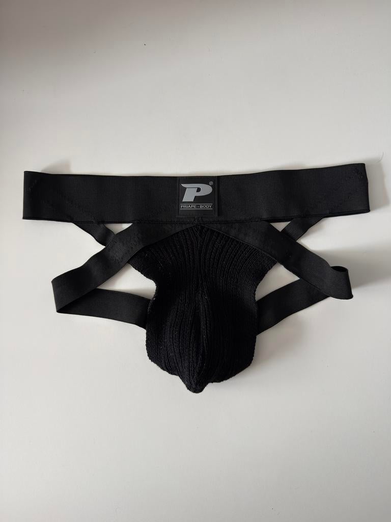 Jock Priape Classic Jockstrap Wijde Band - Black Large, Kleding | Heren, Ondergoed, Slip, Zwart, Ophalen of Verzenden