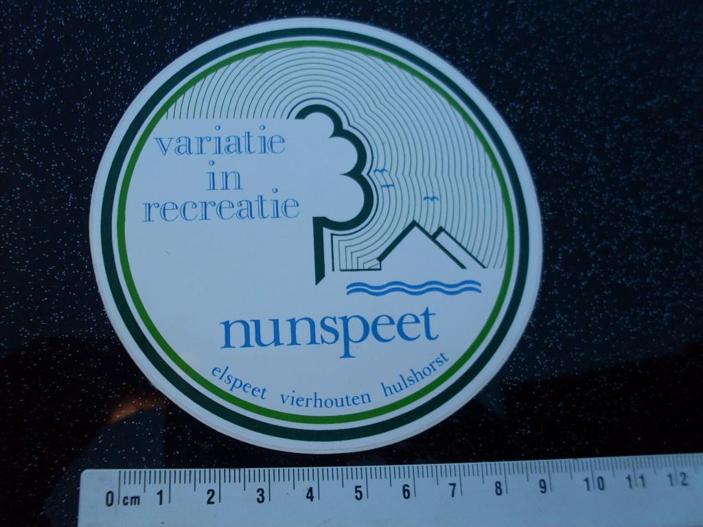 sticker gemeente nunspeet elspeet vierhouten hulshorst logo, Verzenden, Zo goed als nieuw, Overige typen