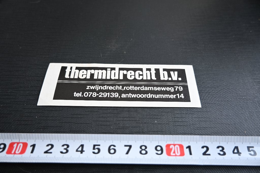 sticker Zwijdrecht THERMIDRECHT BV Rotterdamseweg 79 *, Ophalen, Zo goed als nieuw