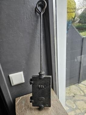 Antiek wafelijzer gietijzer met lange steel, Ophalen of Verzenden, Gebruikt, Onbekend, Met accessoires