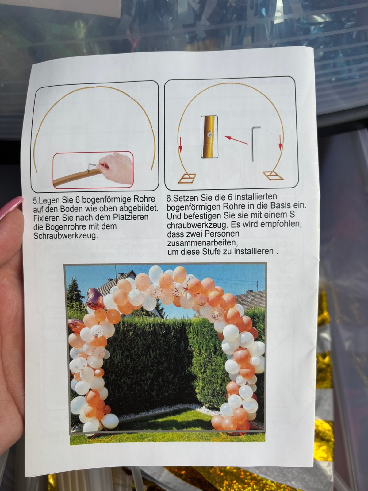 Ballonnenbogen en alle bijkomende benodigdheden inc opberger, Ophalen of Verzenden, Zo goed als nieuw, Feestartikel, Overige