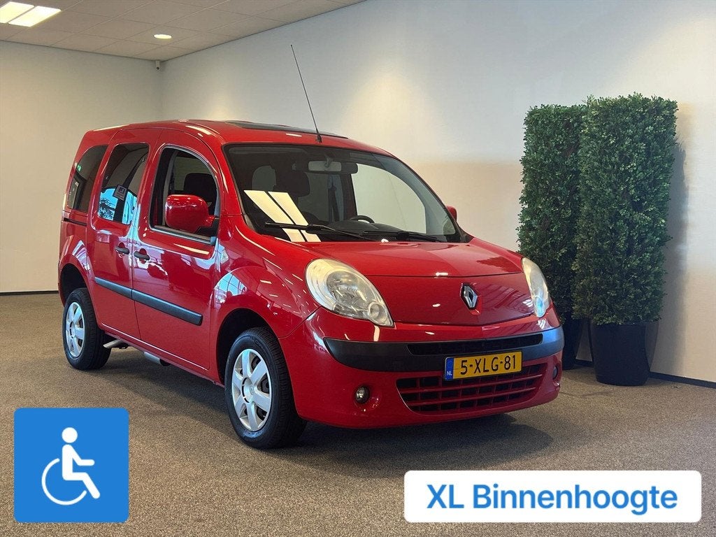Renault Kangoo Rolstoelauto XXL-Ombouw 150 cm, Auto's, Renault, Voorwielaandrijving, 12 maanden, Gebruikt, Zwart