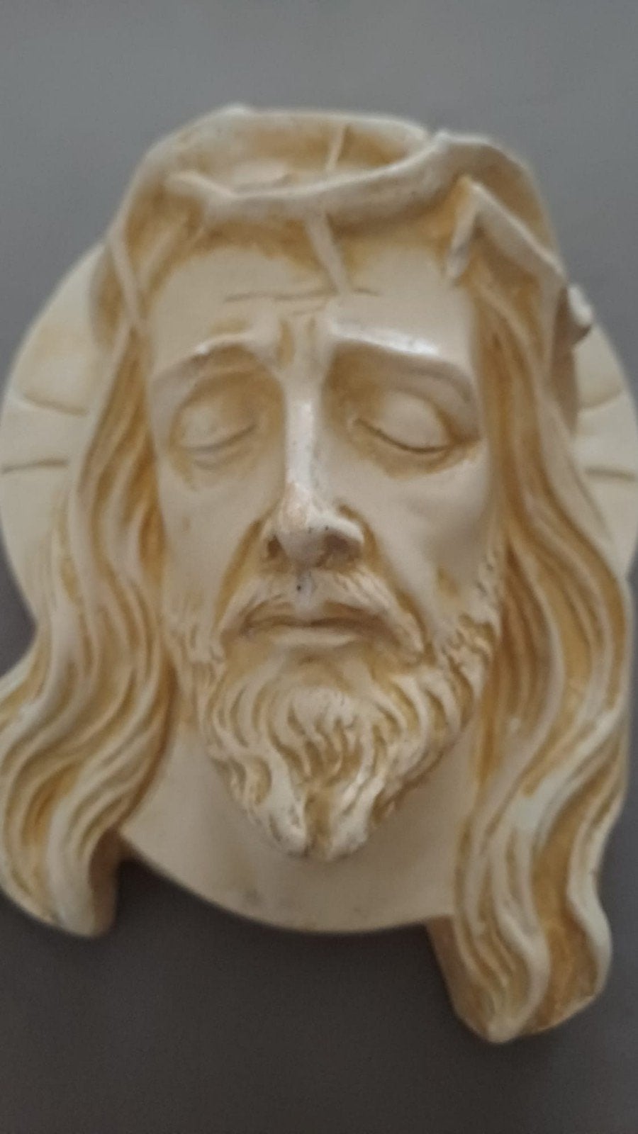 Set van 2 religieuze wanddecoraties: Jezus en Maria, Antiek en Kunst, Ophalen of Verzenden