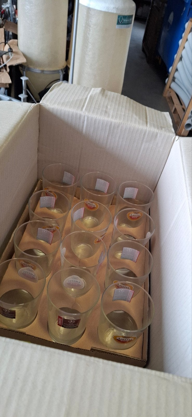 Bier glazen 12 stuks, Verzamelen, Glas en Borrelglaasjes, Ophalen, Nieuw