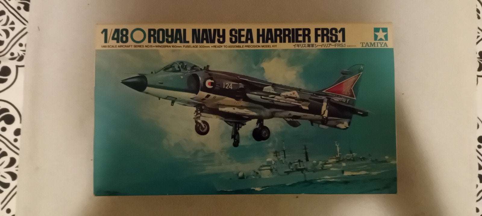 Tamiya Royal Navy Sea Harrier FRS1 modelbouwkit 1:48, Overige merken, Ophalen of Verzenden, Zo goed als nieuw, Groter dan 1:72