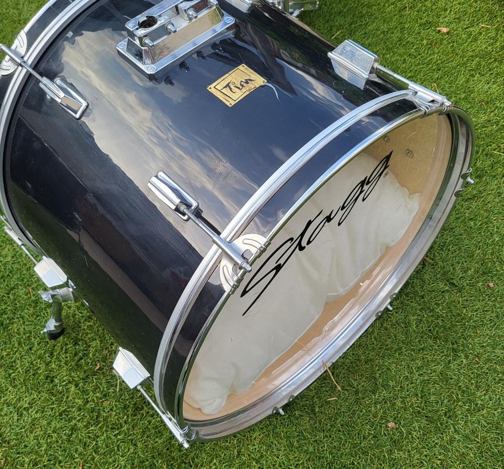 Stagg/tim/bassdrum/zwart/compleet/drumstel/percussie/MOETWEG, Ophalen, Gebruikt, Trommel