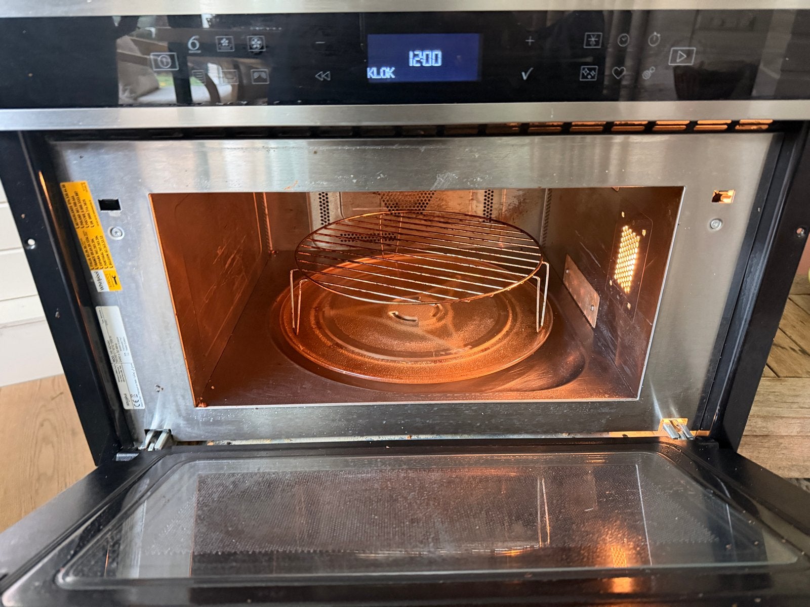 Whirlpool W6 MD460 Combi Magnetron - Zo goed als nieuw, Ophalen, Combimagnetron, Grill, Zo goed als nieuw