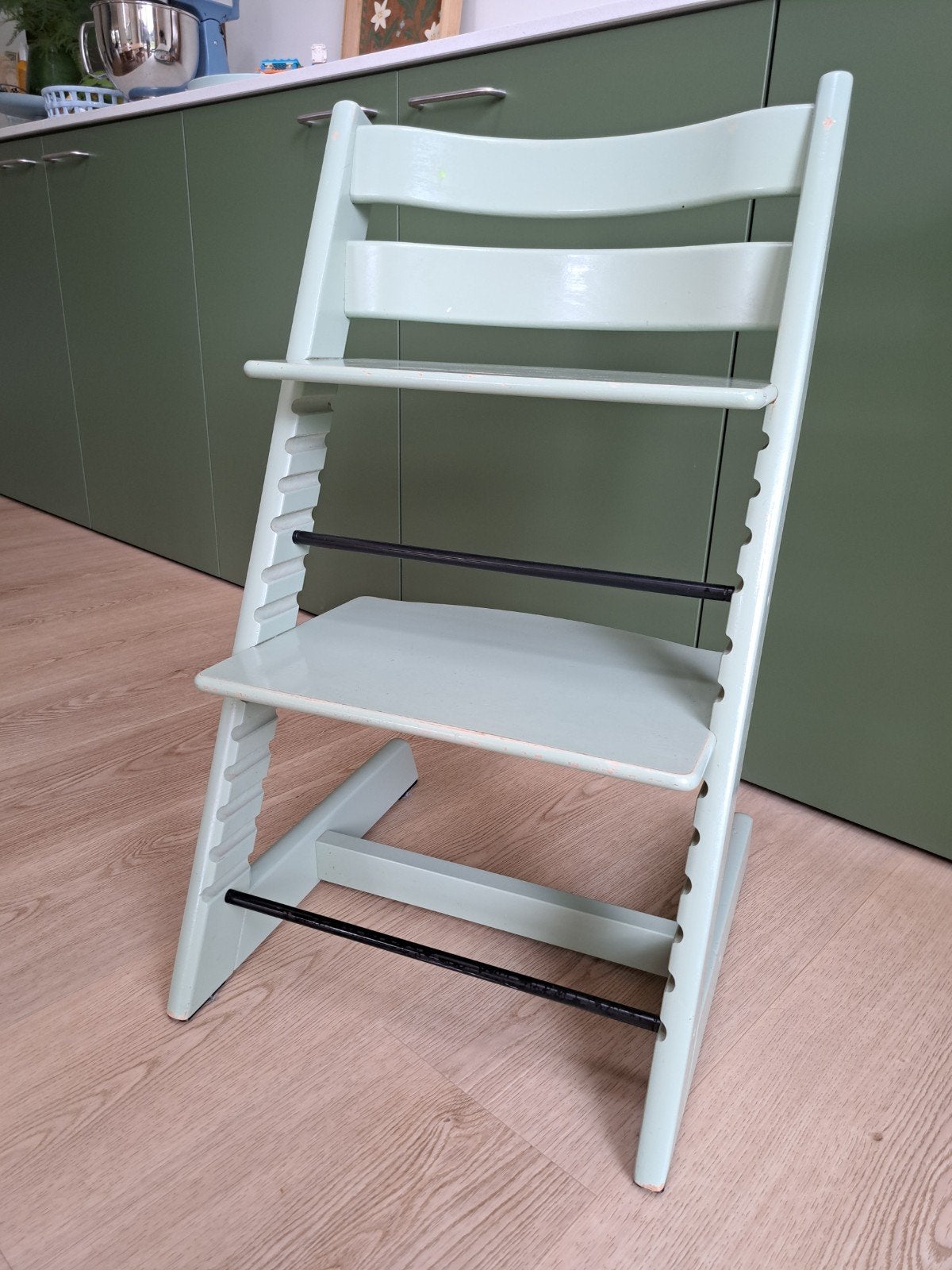 Stokke tripp trapp groen, Ophalen, Gebruikt, Meegroeistoel