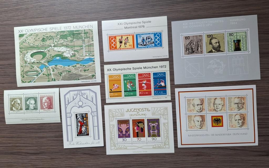 8 blokken, Postzegels en Munten, Ophalen of Verzenden