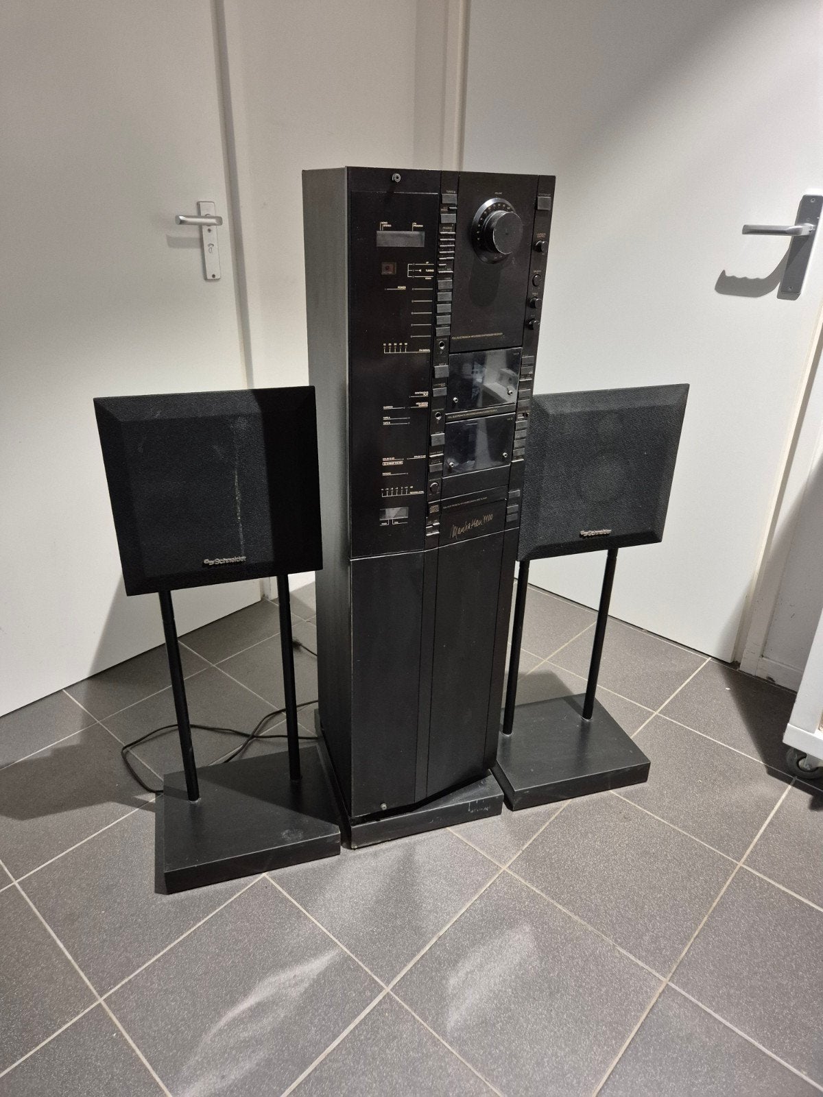 Schneider manhattan 1100 vintage stereotoren met speakers, Onbekend, Onbekend, Onbekend, Speakers