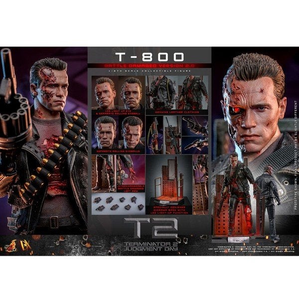 Hot Toys Terminator 2 1/6 Battle Damaged ONGEOPEND, Verzamelen, Ophalen of Verzenden, Nieuw