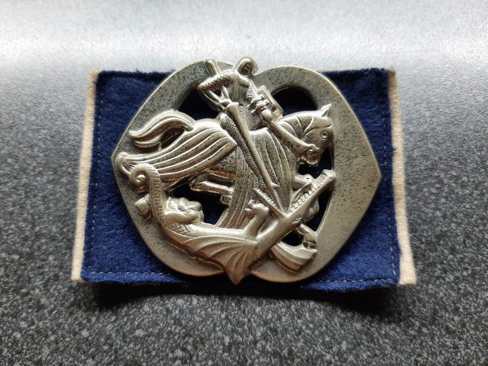 Cavalerie  -  baretembleem  KL /  NEDERLAND, Verzamelen, Ophalen of Verzenden, Landmacht, Nederland, Embleem of Badge