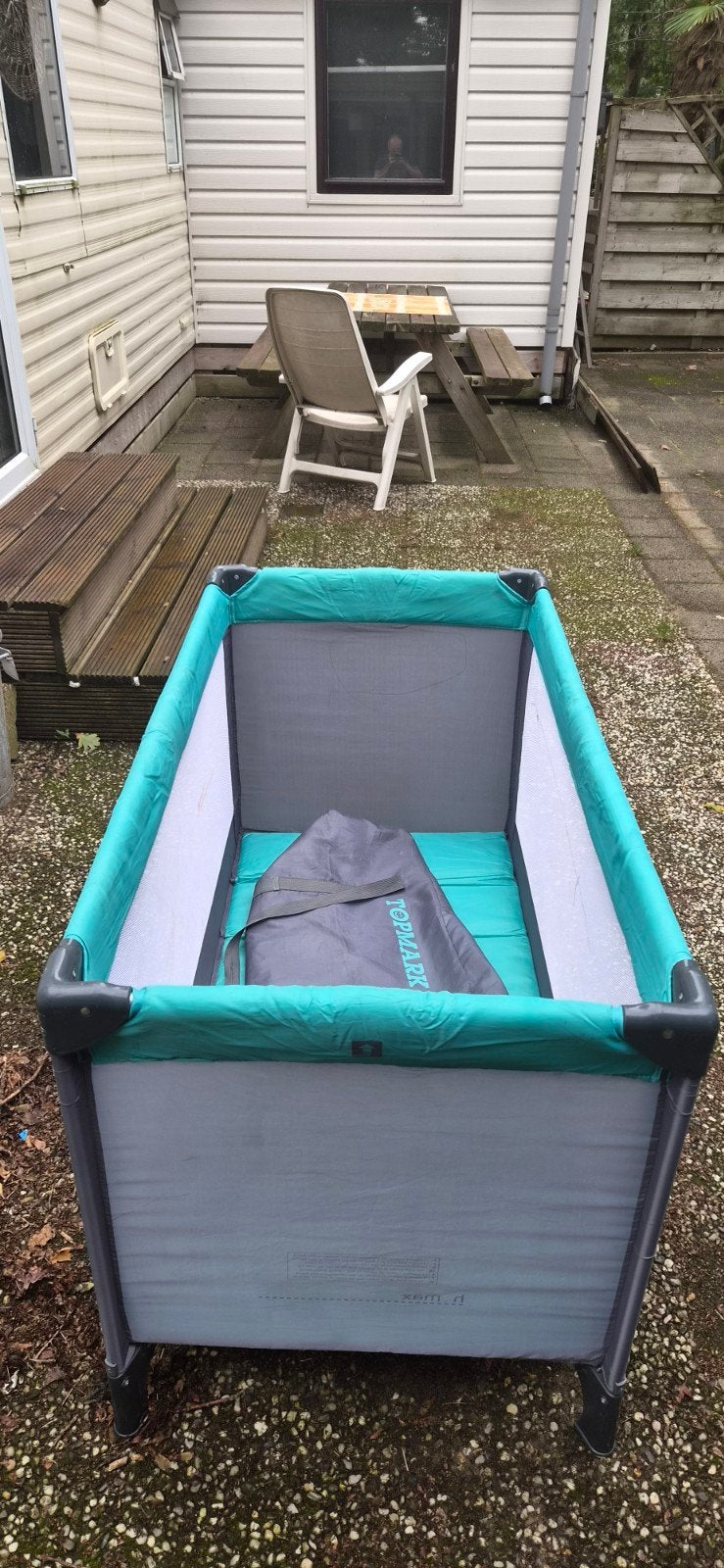 Topmark campingbedje, Kinderen en Baby's, Ophalen of Verzenden, Gebruikt, Reisbedje