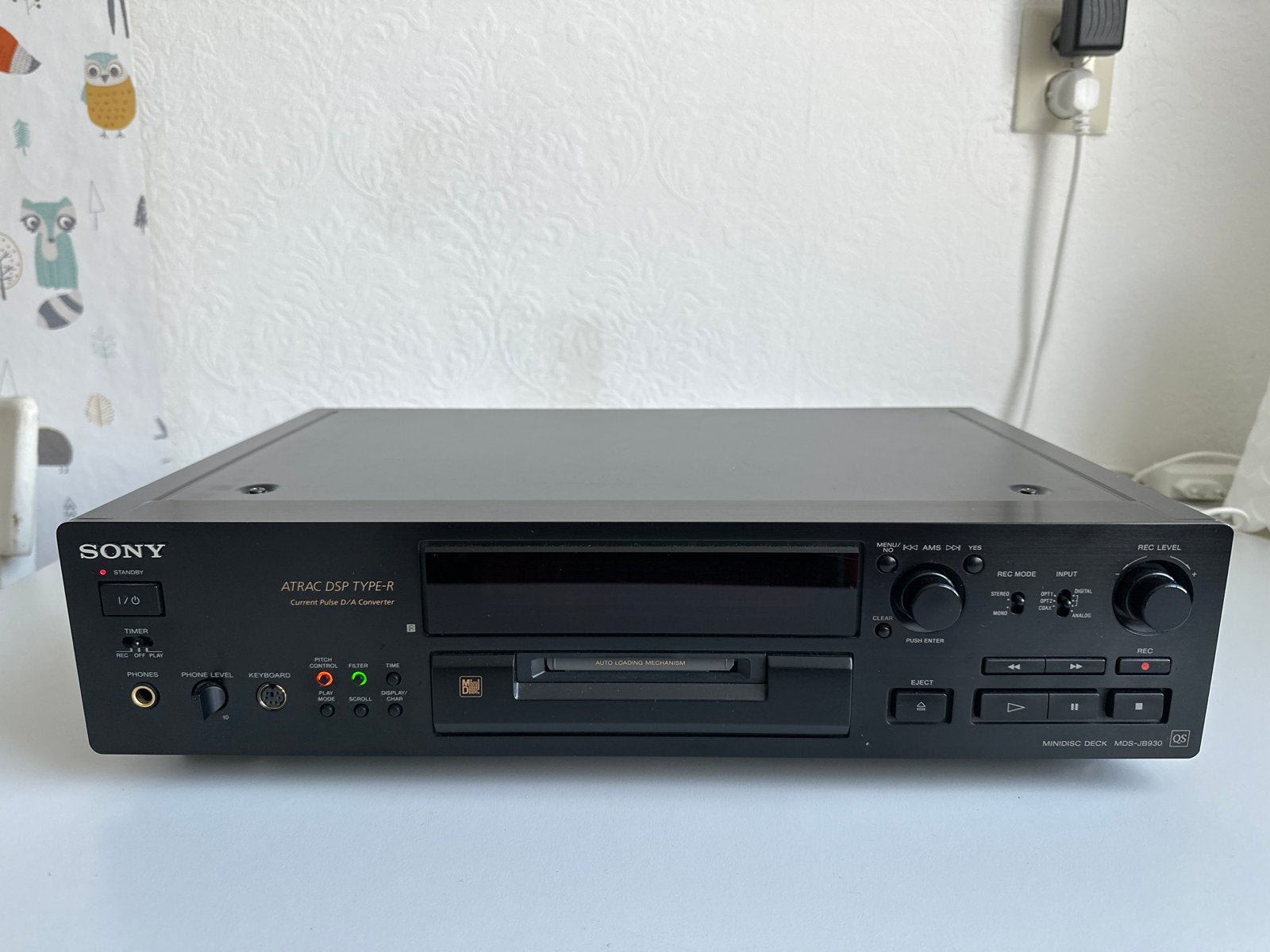 Sony MDS-JB930 QS MiniDisc Deck - ATRAC DSP Type-R, Ophalen, Niet werkend