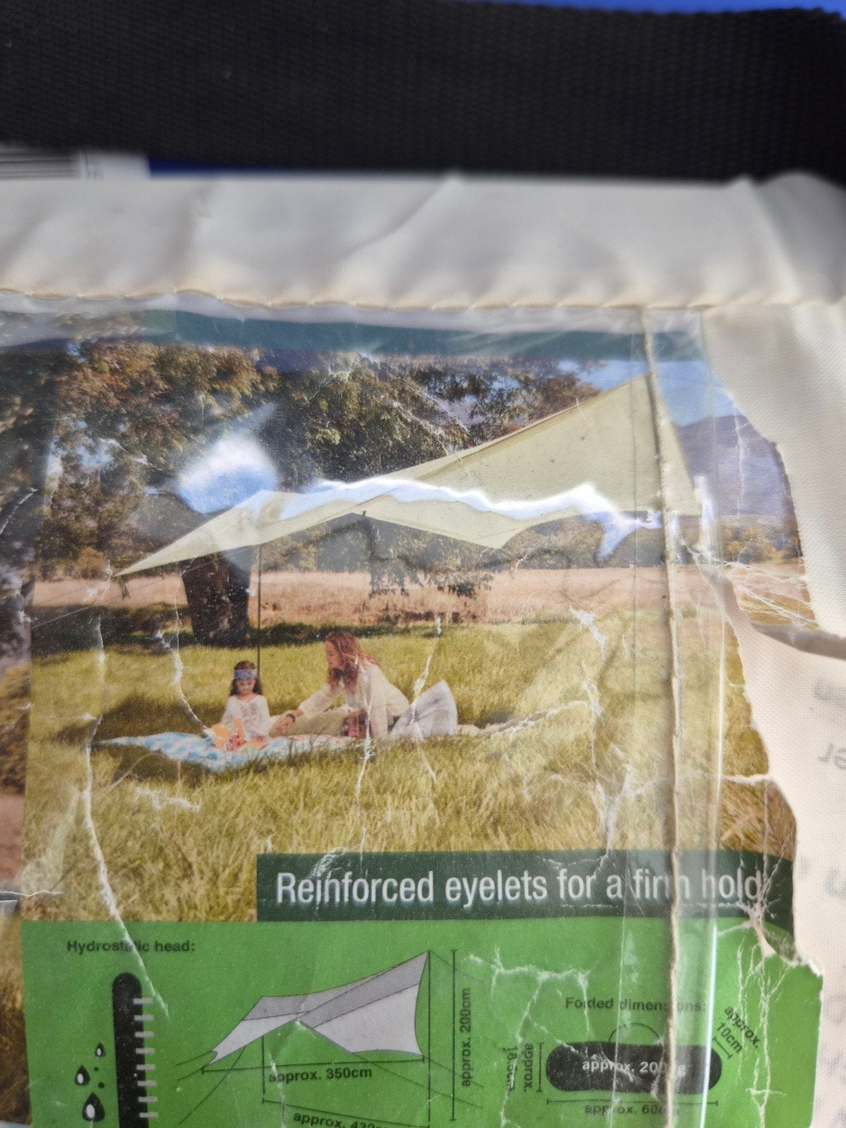 Crivit tarp / schaduwdoek / zonnescherm, Ophalen of Verzenden, Zo goed als nieuw