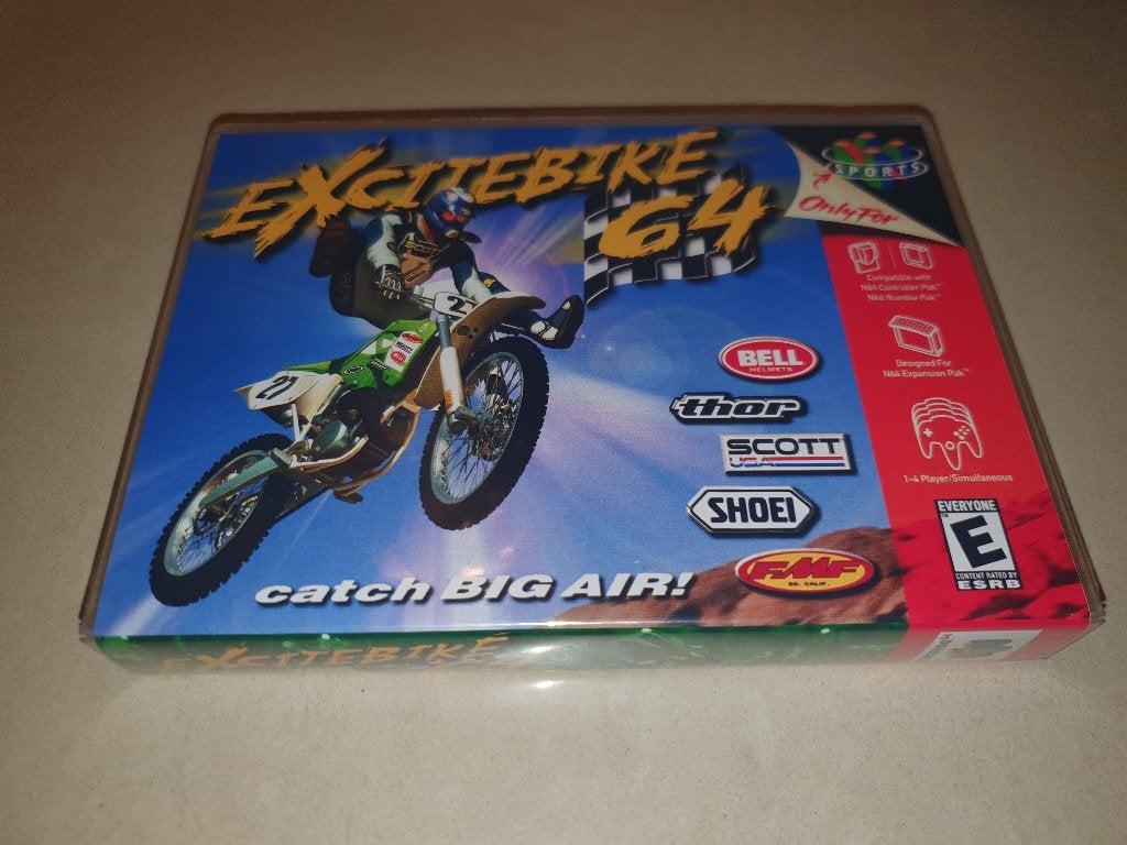 Excitebike 64 N64 Game Case (2), Spelcomputers en Games, Games | Nintendo 64, Verzenden, 1 speler, Racen en Vliegen, Zo goed als nieuw
