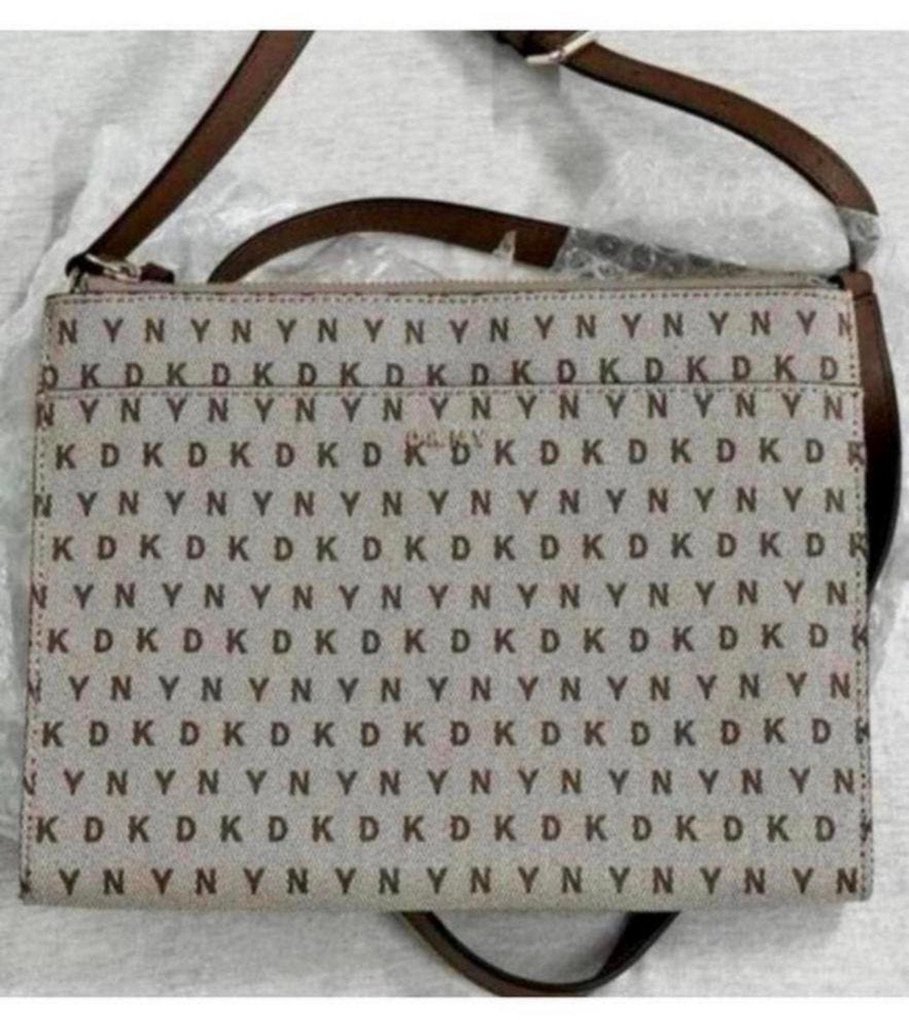 DKNY Bryant Park TZ Crossbody Bag tas portemonnee in 1 NIEUW, Beige, Nieuw, Ophalen of Verzenden, H