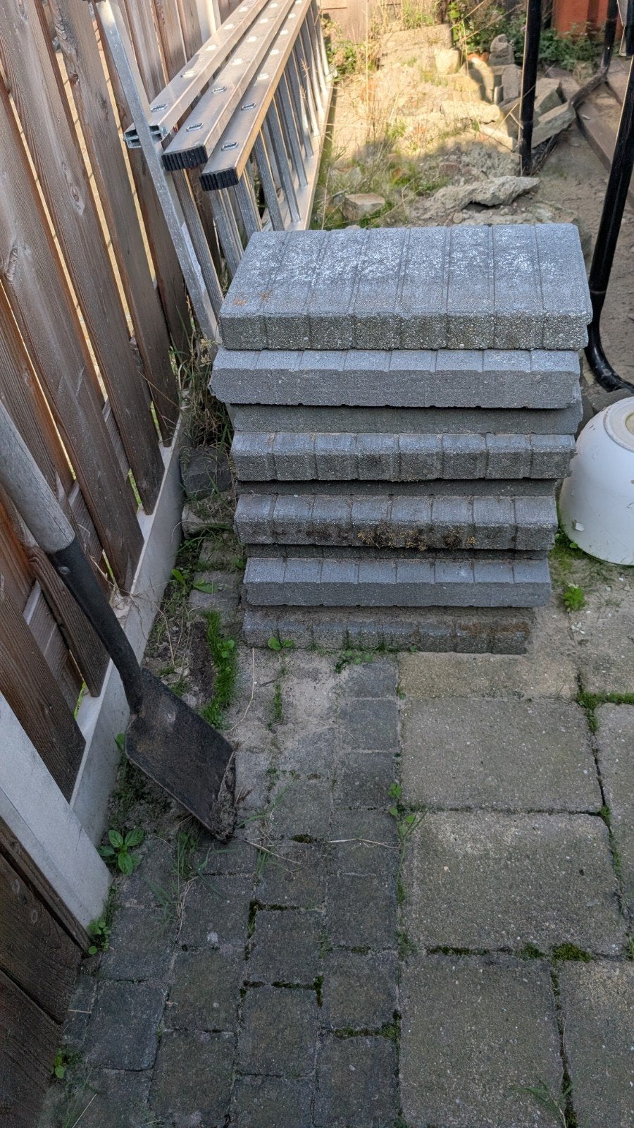 gratis bordertegels, Ophalen, Gebruikt, Minder dan 5 m², Beton