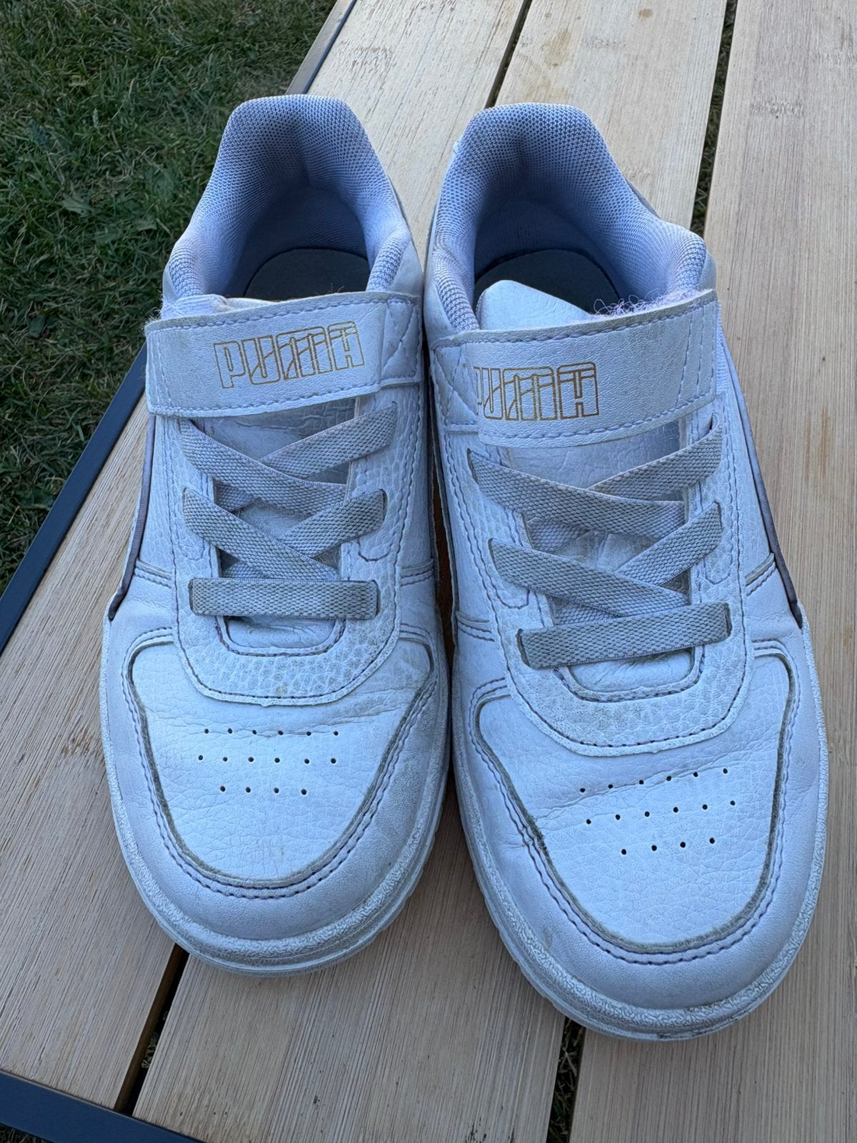 Puma sneakers maat 34 - Wit, Gebruikt, Jongen of Meisje, Schoenen, Ophalen of Verzenden
