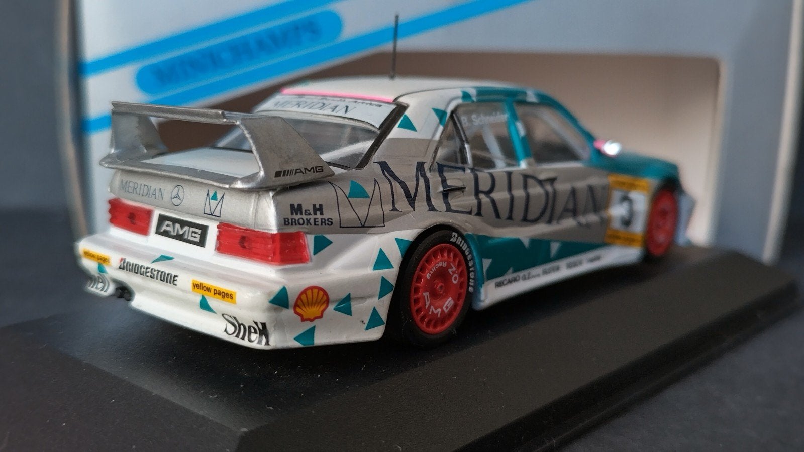 Mercedes Benz 190 DTM Evo2 Meridian Schneider minichamps Pol, Auto, ., Nieuw, Ophalen of Verzenden