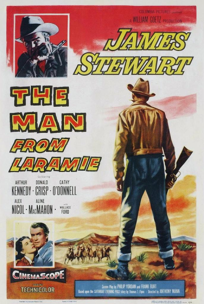 12). The Man from Laramie - James Stewart, Wallace Ford., Gebruikt, Vanaf 16 jaar, 1980 tot heden, Ophalen of Verzenden